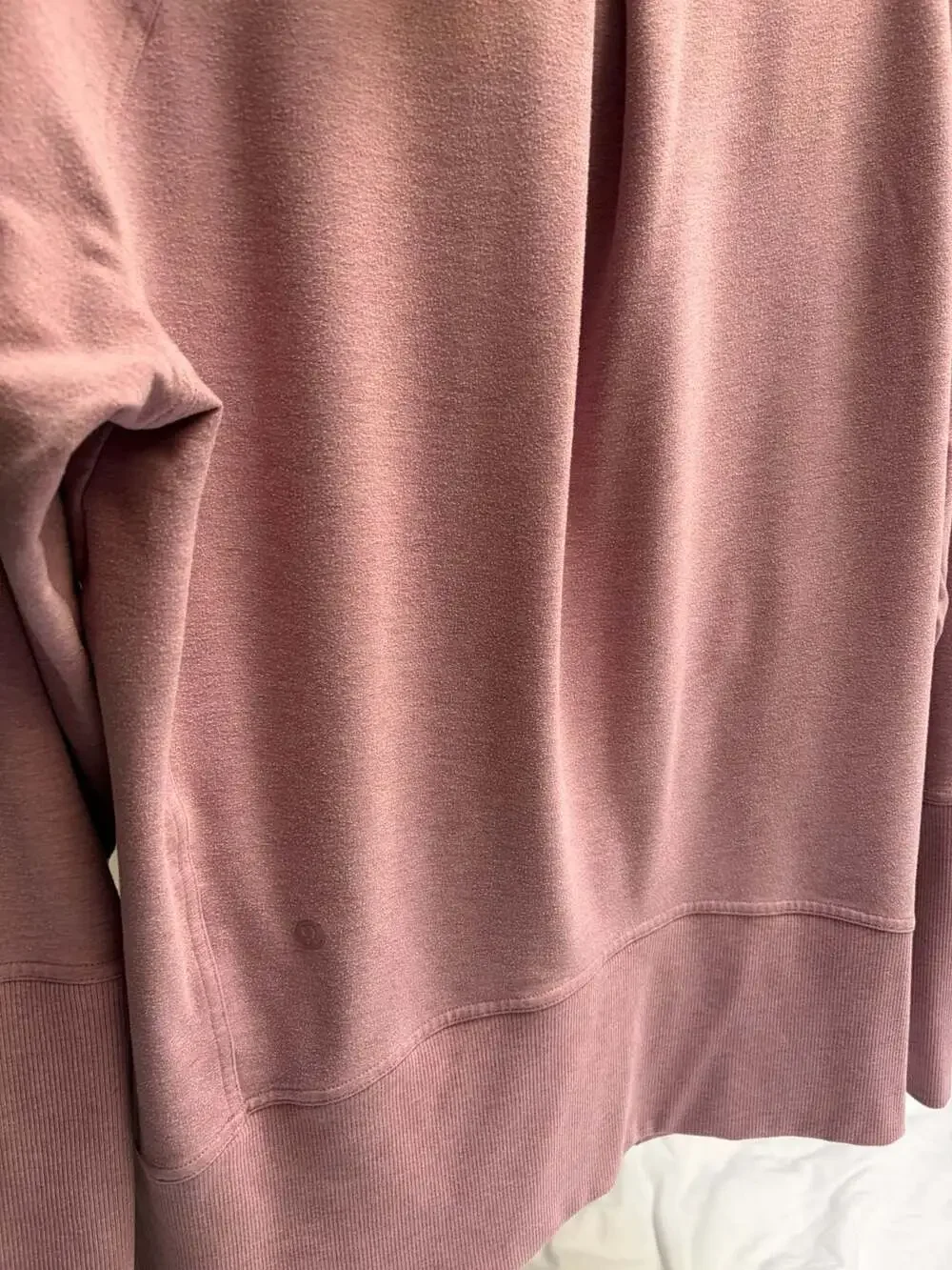 Lululemon Cowl Neck Pullover Sweatshirt Pink Heathered